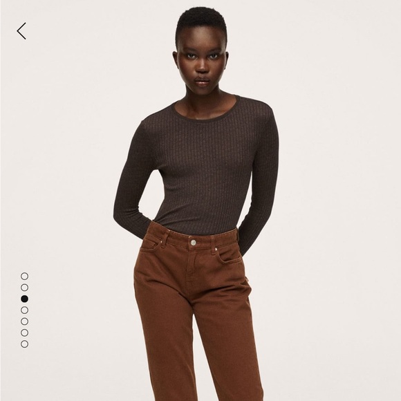 Mango Ribbed Long Sleeve Shirt - Picture 3 of 9